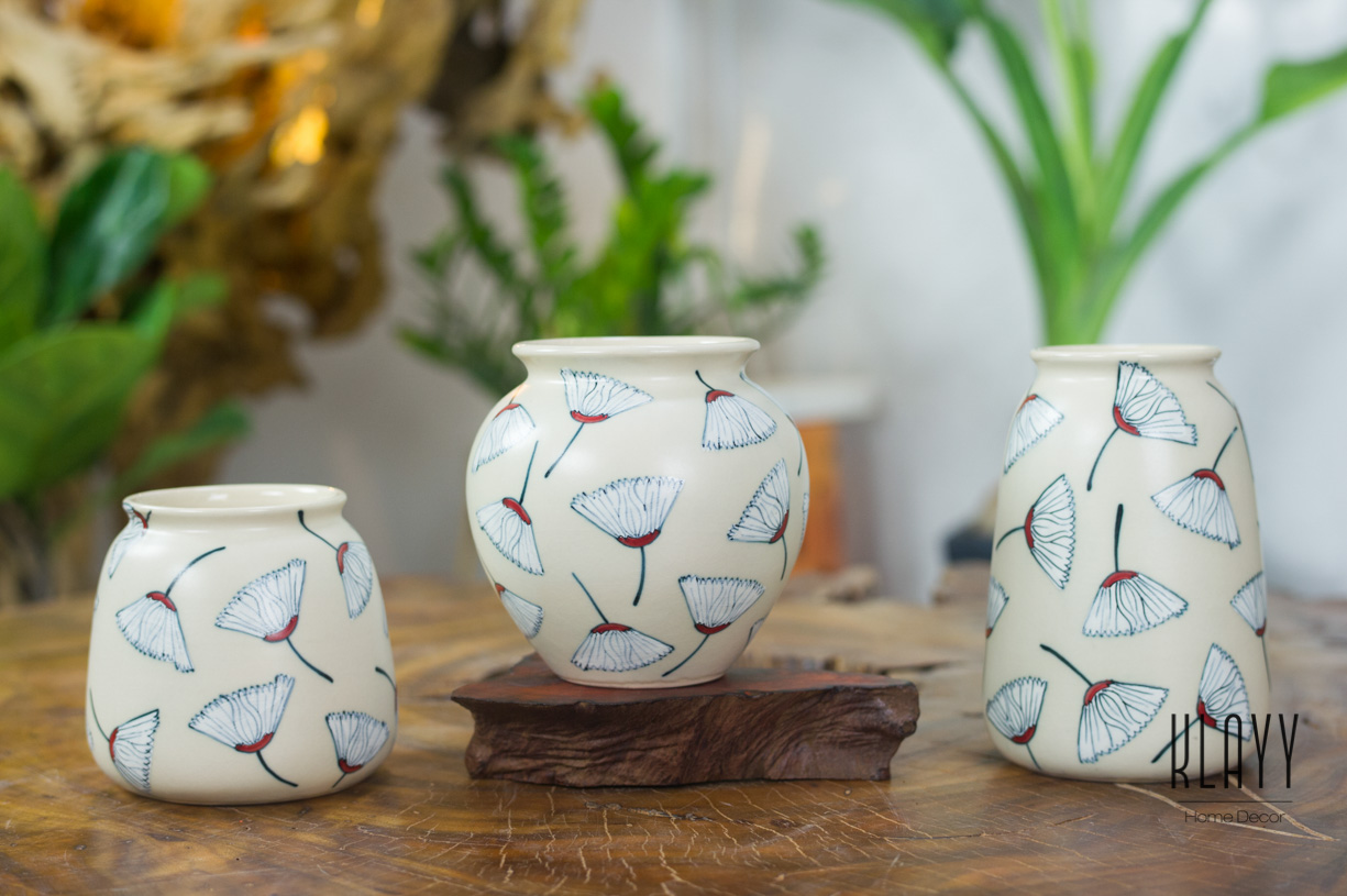 Ginkgo Leaf Vase Set